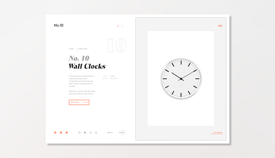 Wall Clocks design ui ux