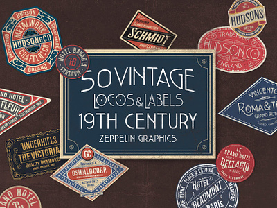19th Century Vintage Labels
