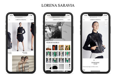 Lorena Saravia Ecommerce ecommerce ecommerce design ecommerce shop mobile mobile design ui user experience design user interface design web web design