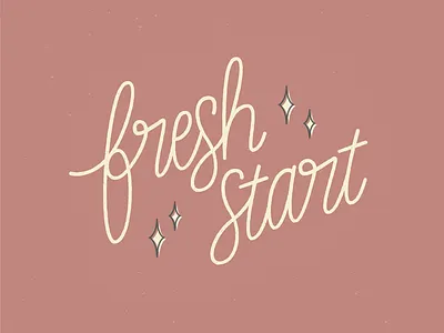 Fresh Start ✨ design hand lettering lettering type typography