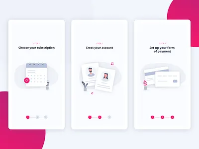 Store Music Management - Onboarding android dashboard digital ios iu mobile music music app onboarding onboarding ui screens steps ux ux ui web
