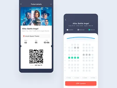 Movie ticket application ps sketch ui 付款 插图 消息列表 电影 设计 购票