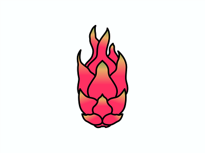 Inktober Day 12 Dragon design dragon fruit icon illustration inktober inktober2019 logo vector