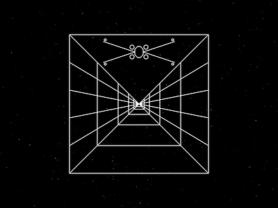 Target a new hope art artwork death star design disney fan art film geometric geometry graphic art graphic design illustration illustrator lucasfilm movie space star wars symmetry x wing