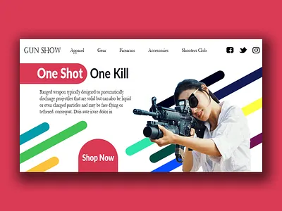 Gun Show design graphicdesign uxdesign web webdesign
