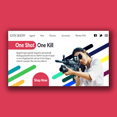 Gun Show design graphicdesign uxdesign web webdesign