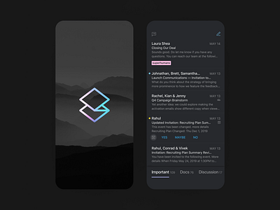 Superhuman — Carbon carbon dark theme design ios mobile mobile app superhuman ui ux