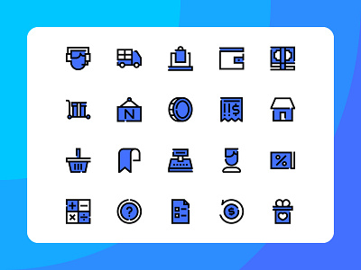 E-Commerce Icon Pack app art button device e commerce icon icon pack icon set iconography identity mark label system icon