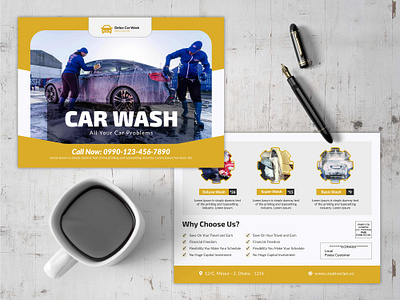 Car Wash EDDM Postcard auto detailing auto repair automobile automotive car detailing car repair eddm car repair eddm postcard car sales car spray car wash car wash eddm change oil cleaning engine fix garage inspection maintenance mechanic