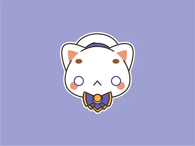 President Aria Pokoteng anime aria art cat chibi cute fanart illustration pokoteng president simple vector