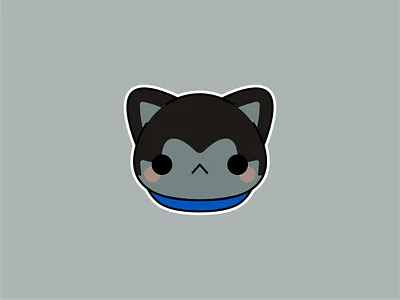 Darknyan anime art cat chibi cute fanart illustration simple vector watch yokai youkai