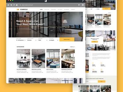 2019 Weekly Design #41/52 adobe xd business design homepage homepage design office office space ui uidesign uipractice web website