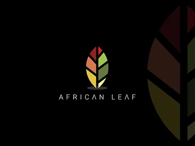 African leaf african africanleaf branding creative design creativelogo fiverr freelancers graphicdesign leaflogo logodesigner logoexcellent minimal minimallogo typography upwork
