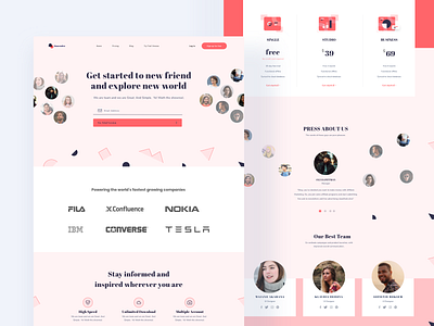 OKAY Landing Page UI KIT clean design featured footer header home landingpage noansa package portfolio pricing product design subscription support team testimonial ui ux web web design