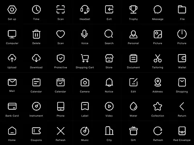 Common icon practice card design icon