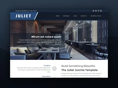 J51 Juliet - A Joomla Template interior design joomla joomla designs joomla template joomla templates restaurant template template design templates theme web design webdesign