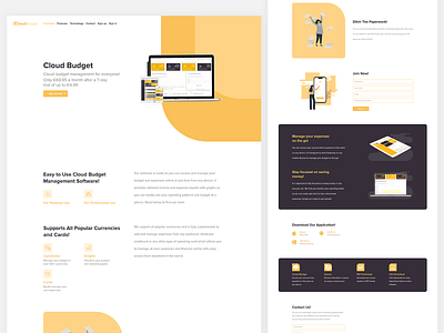 Budget Management Landing Page branding design dribbble landing design landing page landing page design landing page ui landing pages management management app management design management system ui ui ux uidesign uiuxdesign ux vector web