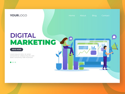 Digital Marketing Landing Page Design digital digital illustration digital marketing digital marketing agency landing page landing page design layoutdesign marketing marketing agency uidesign user experience user interface uxdesign