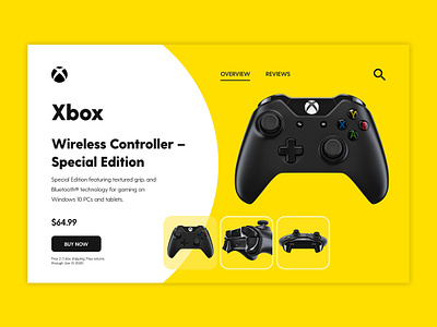 Xbox Controller UI design game item page ui ui design uidesign uiux uiuxdesign xbox