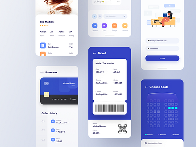 Cinema Ticket App booking booking app cinema mobile app movie movie app ticket app
