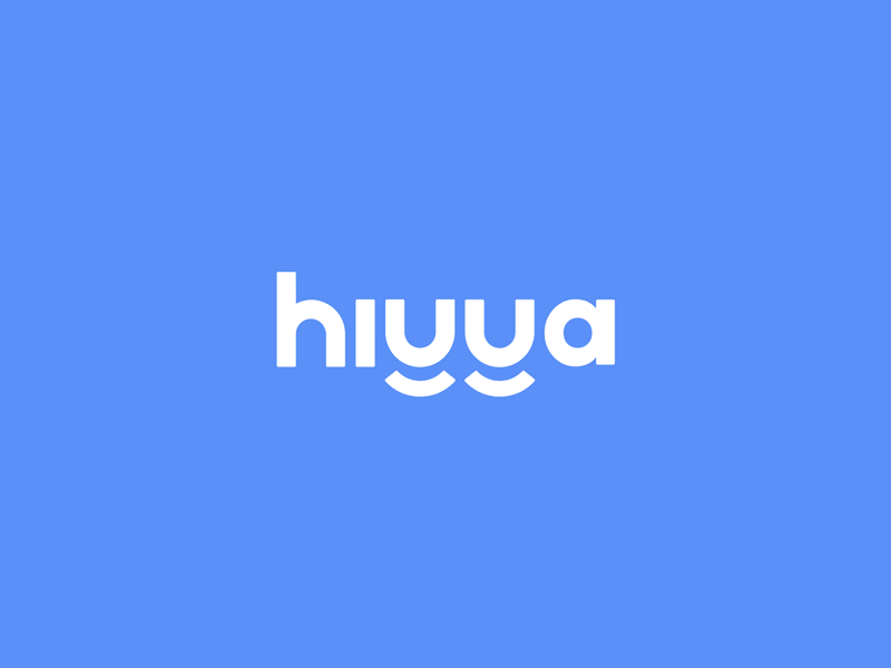 Hiyya Logo Animation animated gif animation brand and identity brand identity branding design illustration logo typography