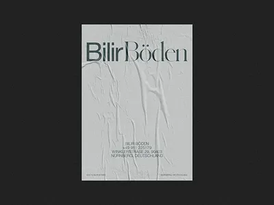 BilirBöden branding clean design dribbble poster simple design typography vector