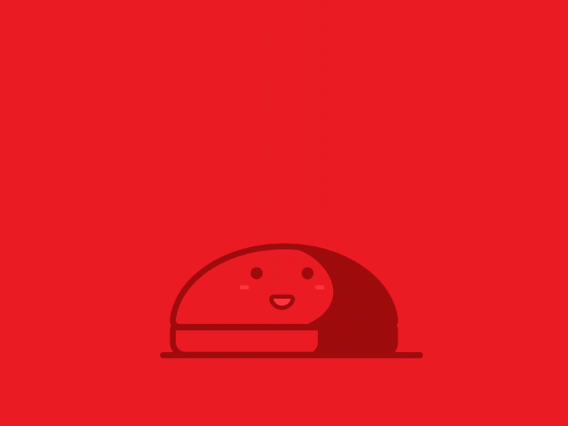 Animation hamburger aftereffects illustration illustrator motion motiondesign motiongraphics red