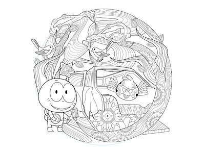 illustration for car 2 illustration