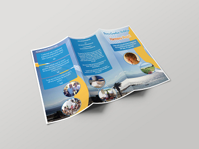 Tri fold brochure design brochure design graphicdesign holidays illustrator tri fold brochure