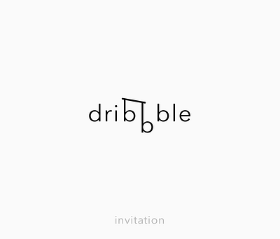 Dribbble invitation design dribbble dribbble invite dribbblers invite logo typography