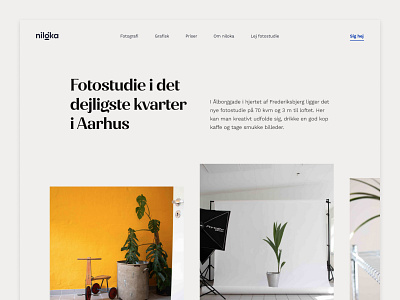 Niloka studio branding figma minimal minimalist photo photography portfolio studio ui web webflow website