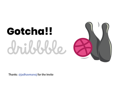 Hello Dribbble bowling firstshot gotcha hellodribbble