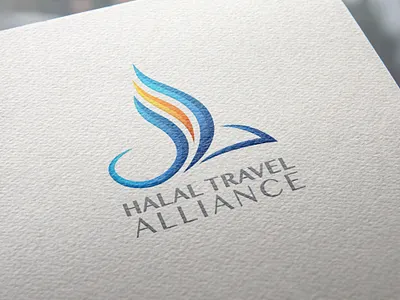 Halal Travel Alliance - Logo branding design flat logo vector