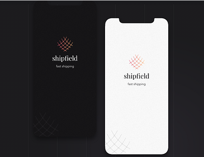 Shipfield app splash color combination. app booking concept design illustration ios iphone logo ux vector