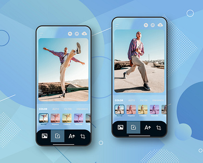 Photo editor app app design ui ux