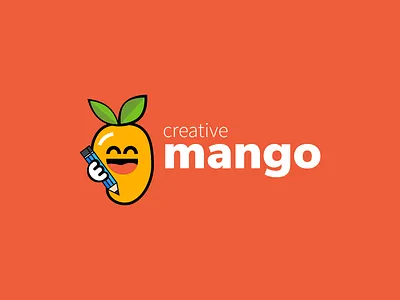 creative mango logo design beautiful blogger creative logo fruit illustration fruit logo fruits funny icon logo mango mango logo minimal modern logo pencil professional logo typeface typography vector vegetable writer