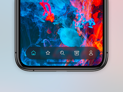 Mobile App Tab Bar app app design apple blur ios ios 14 iphone iphone x mobile mobile app neumorphism skeumorphism skeuomorph app skeuomorphism tab bar ui ux