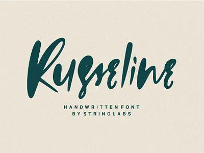 Russeline - Handwritten Font font fonts handlettering handwritten lettering logotype script typeface