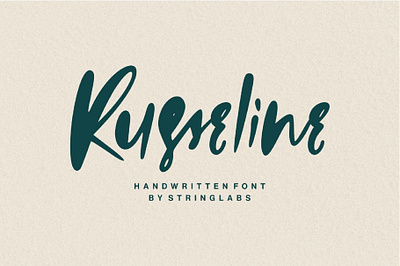 Russeline - Handwritten Font font fonts handlettering handwritten lettering logotype script typeface