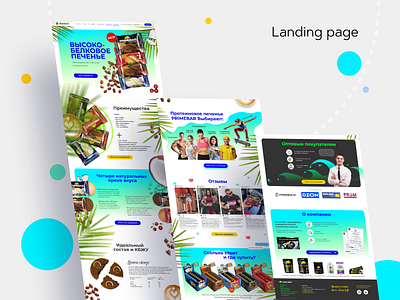 Landing page Primebar design fitness flat landing design landing page minimal sport nutrition web web design web page design website