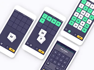 All or Nothing - A new lottery game dark theme game game design lottery lotto mobile mock up screens