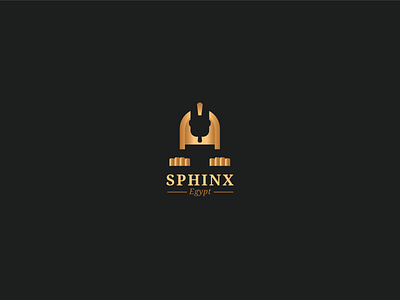 SPHINX concept creative egypt gold illustration logo negativespace nikstudio vector