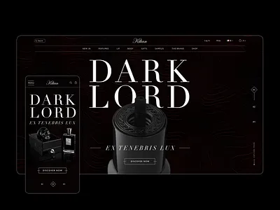 Perfume/ Fragrance Concept Page adobexd fragrance interface kilian landingpage minimal perfume perfumery responsive design ui uidesign uiux userinterface webandmobile webdesign webpage