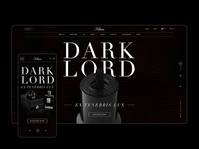 Perfume/ Fragrance Concept Page adobexd fragrance interface kilian landingpage minimal perfume perfumery responsive design ui uidesign uiux userinterface webandmobile webdesign webpage