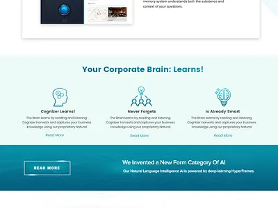 Cognizer AI design esolz esolzwebdesign illustration professional simple typography ui website