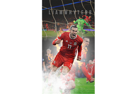 Gareth Bale - The Passion Of Wales design euro 2020 fifa 20 edit football football club football design football edit footballer gareth bale gareth bale design gareth bale edit gareth bale graphic graphic design illustration photoshop poster soccer edit wales wales football wallpaper