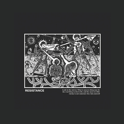Resistance art artwork design illustration illustration art t shirt design