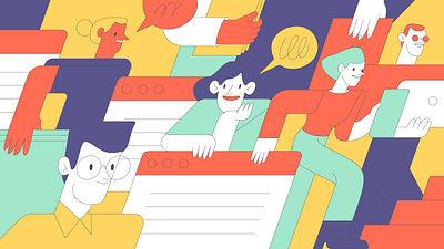 Beetroot Academy brand illustration academy beetroot character education illustration