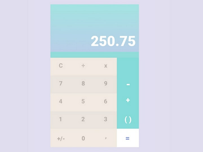 #DailyUi 004 - Calculator dailyui