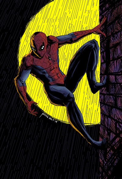 Spider-Man comic illustration marvel spider man spiderman superhero superheroes